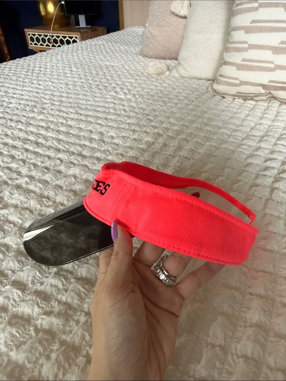Naples Pink Sun Visor with Tinted Shield